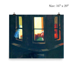 Night Windows by Edward Hopper poster 2