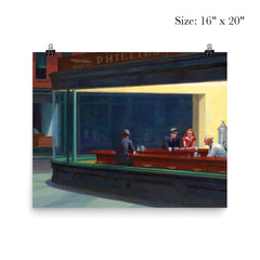 Nighthawks by Edward Hopper poster 2