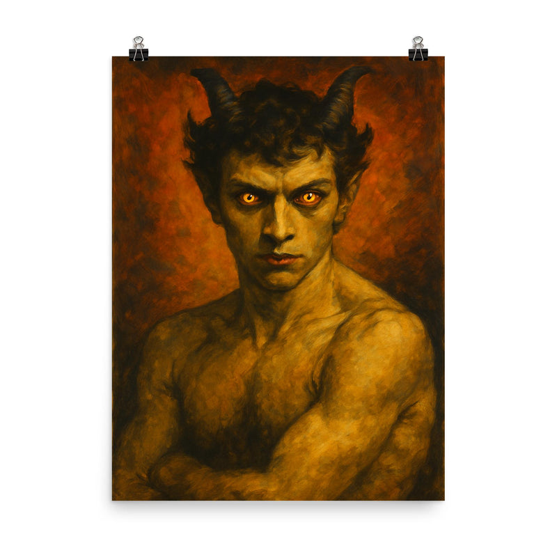 Nijinsky as faun electric gaze poster on a plain backdrop in size 8
