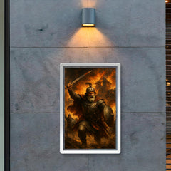 Nikola Subic Zrinski last charge from burning fortress poster 2