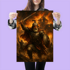 Nikola Subic Zrinski last charge from burning fortress poster 3