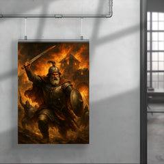 Nikola Subic Zrinski last charge from burning fortress poster 4