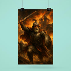 Nikola Subic Zrinski last charge from burning fortress poster 6