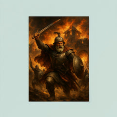Nikola Subic Zrinski last charge from burning fortress poster 8