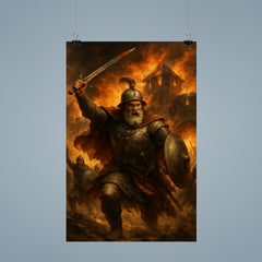 Nikola Subic Zrinski last charge from burning fortress poster 9