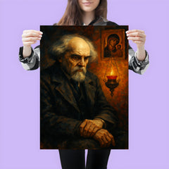 Nikolai Berdyaev amid exile and icon lamp poster 3