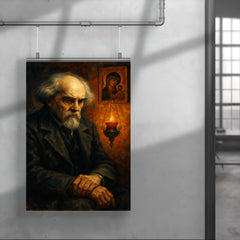 Nikolai Berdyaev amid exile and icon lamp poster 4
