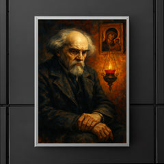 Nikolai Berdyaev amid exile and icon lamp poster 5