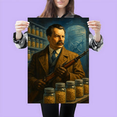 Nikolai Vavilov guarding seed vault futures poster 3