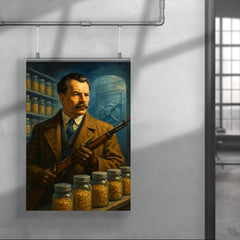 Nikolai Vavilov guarding seed vault futures poster 4