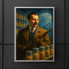 Nikolai Vavilov guarding seed vault futures poster 5