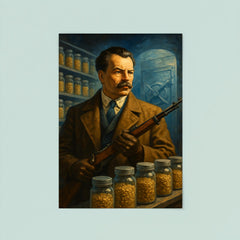 Nikolai Vavilov guarding seed vault futures poster 8