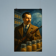 Nikolai Vavilov guarding seed vault futures poster 9
