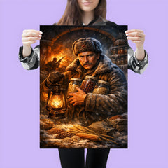 Nikolai Vavilov preserving seeds against famine poster 3
