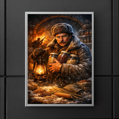 Nikolai Vavilov preserving seeds against famine poster 5