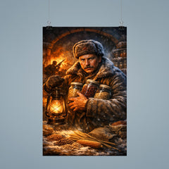Nikolai Vavilov preserving seeds against famine poster 9