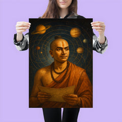 Nilakantha Somayaji under planetary orbit diagrams poster 3