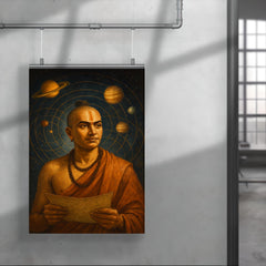 Nilakantha Somayaji under planetary orbit diagrams poster 4