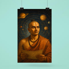 Nilakantha Somayaji under planetary orbit diagrams poster 6
