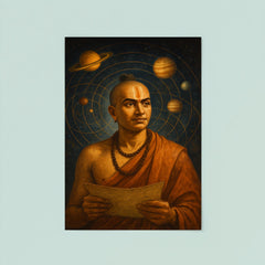 Nilakantha Somayaji under planetary orbit diagrams poster 8
