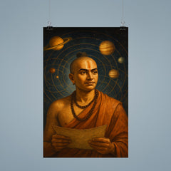 Nilakantha Somayaji under planetary orbit diagrams poster 9