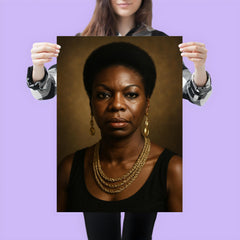 Nina Simone portrait poster 3