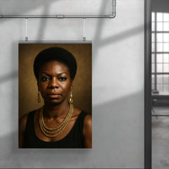 Nina Simone portrait poster 4