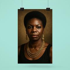 Nina Simone portrait poster 6