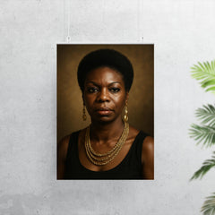 Nina Simone portrait poster 7
