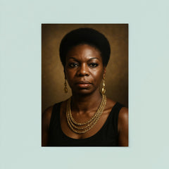 Nina Simone portrait poster 8