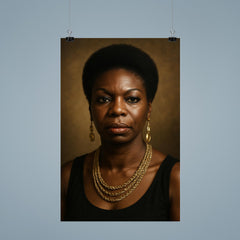 Nina Simone portrait poster 9