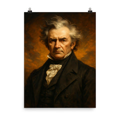 Ninian Edwards poster on a plain backdrop in size 8"x10".