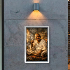 Nisargadatta Maharaj in smoky Bombay room poster 2