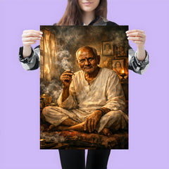 Nisargadatta Maharaj in smoky Bombay room poster 3