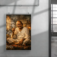 Nisargadatta Maharaj in smoky Bombay room poster 4