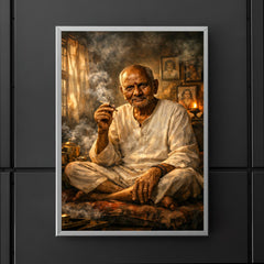 Nisargadatta Maharaj in smoky Bombay room poster 5