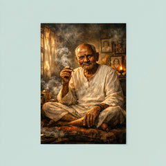 Nisargadatta Maharaj in smoky Bombay room poster 8