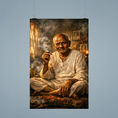 Nisargadatta Maharaj in smoky Bombay room poster 9