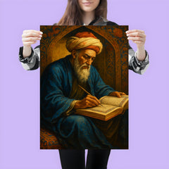 Nizam al Mulk writing the Book of Government poster 3