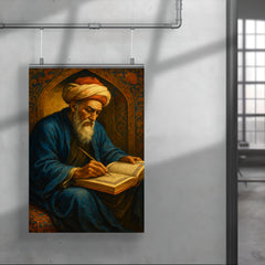 Nizam al Mulk writing the Book of Government poster 4