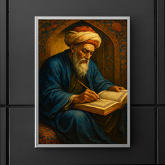 Nizam al Mulk writing the Book of Government poster 5