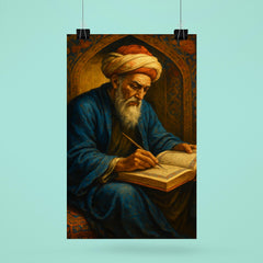 Nizam al Mulk writing the Book of Government poster 6