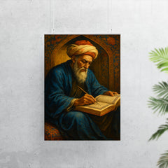 Nizam al Mulk writing the Book of Government poster 7