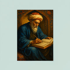 Nizam al Mulk writing the Book of Government poster 8