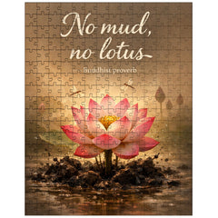 No mud no lotus Buddhist proverb jigsaw puzzle