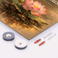 No mud no lotus Thich Nhat Hanh metal print mockup