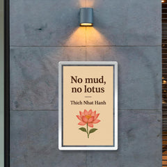 No mud no lotus Thich Nhat Hanh poster 2