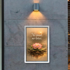 No mud no lotus Thich Nhat Hanh poster 2