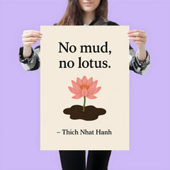 No mud no lotus Thich Nhat Hanh poster 3