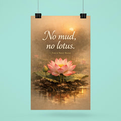 No mud no lotus Thich Nhat Hanh poster 6